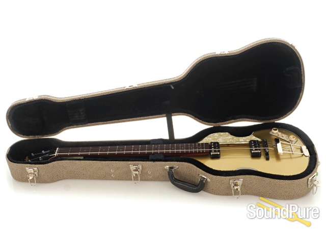 Hofner Custom Shop 500/1 Violin Bass Euroburst Gold - Used — image 8