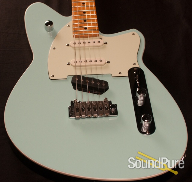 Reverend Six-Gun Chronic Blue Electric Guitar — image 4