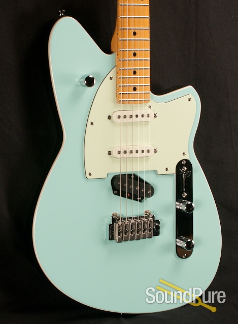 Reverend Six-Gun Chronic Blue Electric Guitar — image 8