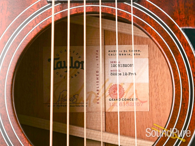 Taylor 322ce Acoustic Guitar #1206132057 - Used — image 4