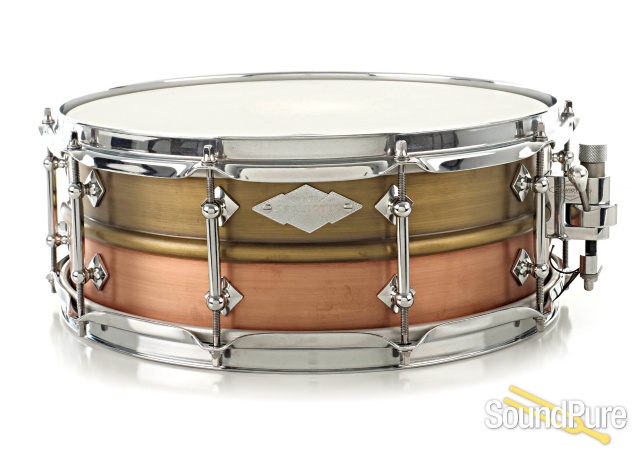 Craviotto 5.5x14 AK Masters Metal Copper/Brass Snare Drum — image 1