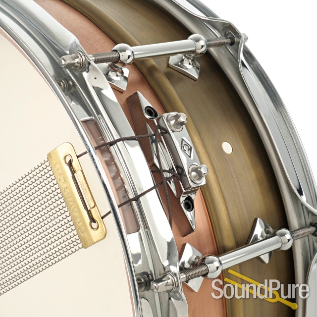 Craviotto 5.5x14 AK Masters Metal Copper/Brass Snare Drum — image 2