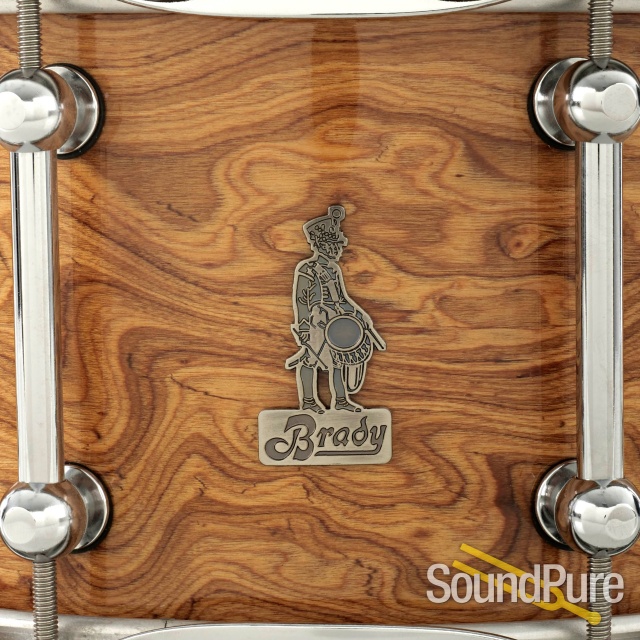Brady 6.5x14 Marri Ply Snare Drum-Swamp Banksia Gloss-Used — image 3