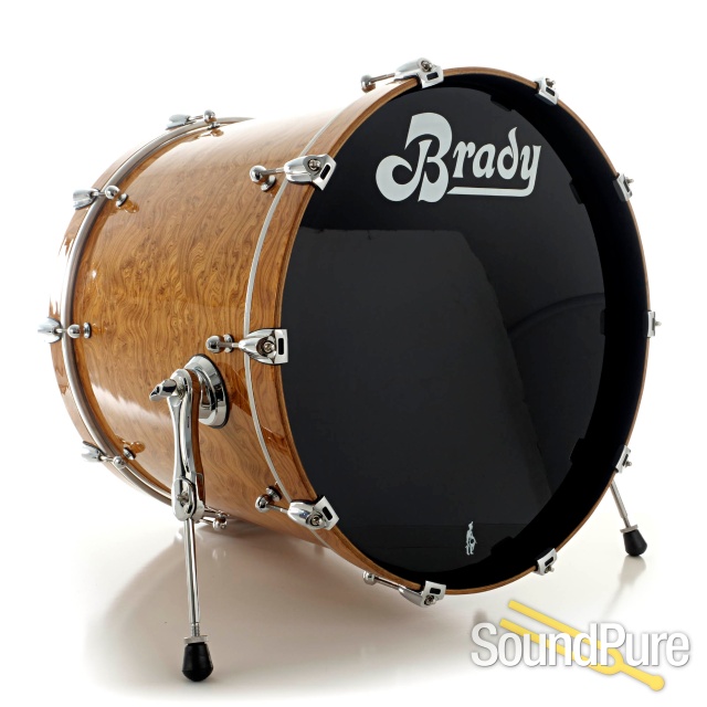 Brady 5pc Marri Ply Drum Set-Swamp Banksia Gloss- Used — image 4