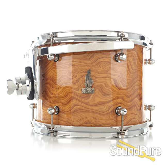Brady 5pc Marri Ply Drum Set-Swamp Banksia Gloss- Used — image 10