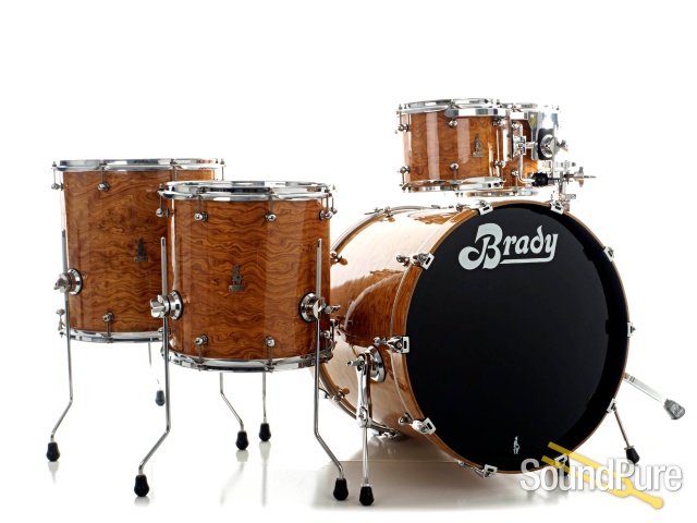 Brady 5pc Marri Ply Drum Set-Swamp Banksia Gloss- Used