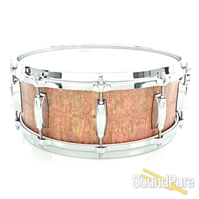 Gretsch 5.5x14 Keith Carlock Signature Brass Snare Drum-Used — image 2