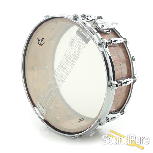 Gretsch 5.5x14 Keith Carlock Signature Brass Snare Drum-Used — image 3