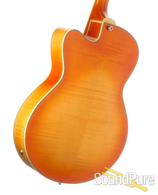 Comins GCS-16-1 Tangerine Burst Archtop #118174 - Used — image 4