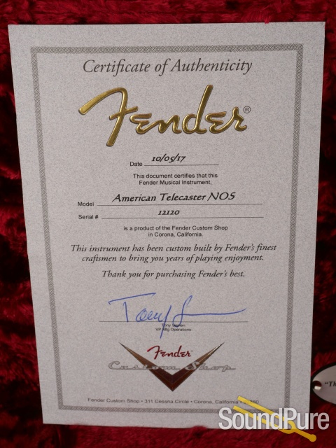Fender Custom Shop Telecaster NOS Guitar #12120 - Used — image 5