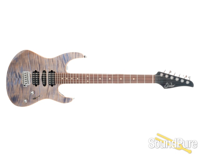 Suhr Modern Plus Trans Blue Denim Electric Guitar #68913 — image 4