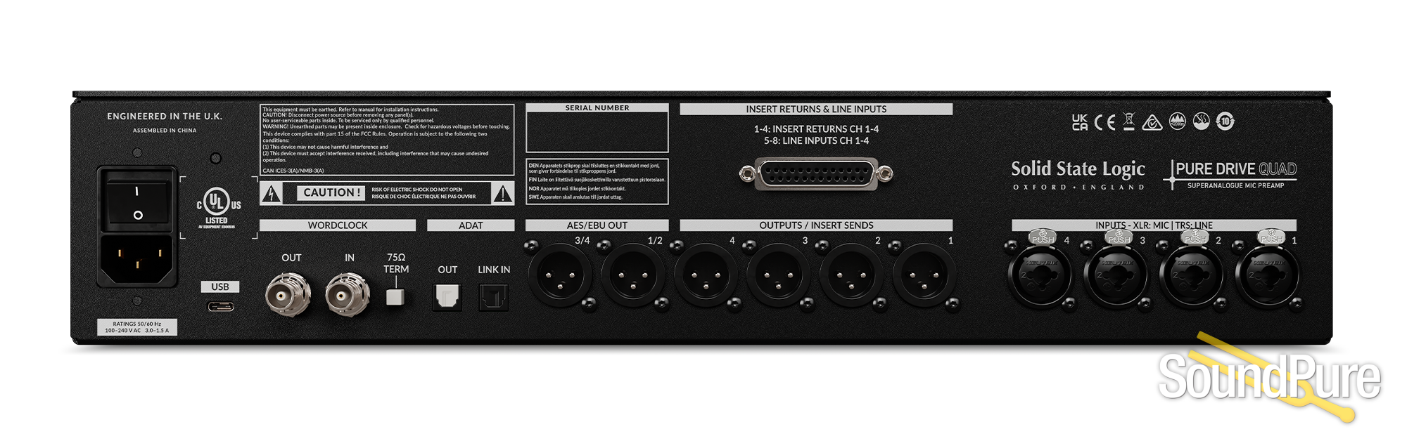 Solid State Logic Pure Drive Quad | Soundpure.com