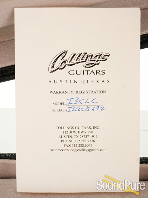 Collings I-35 LC Tobacco SB Electric Guitar #15692 - Used — image 5