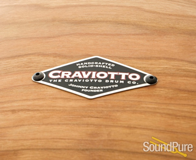 Craviotto 3pc Cherry Custom Shop Drum Set Red Inlay-BB/45 — image 11