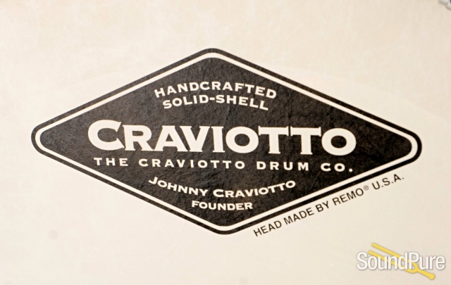 Craviotto 3pc Cherry Custom Shop Drum Set Red Inlay-BB/45 — image 12