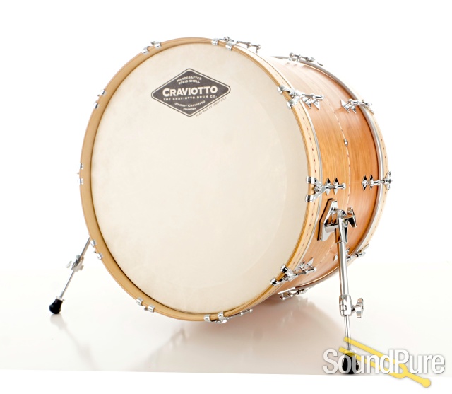 Craviotto 3pc Cherry Custom Shop Drum Set Red Inlay-BB/45 — image 14