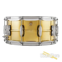 Ludwig 6.5x14 Super Brass Snare Drum-Imperial Lug-LB403-Used
