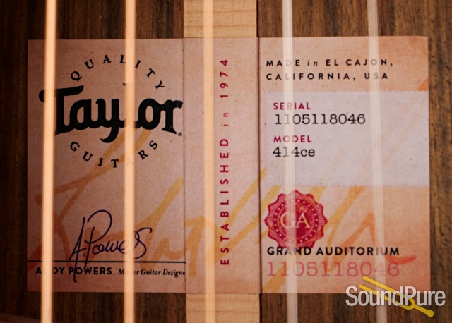 Taylor 414ce Acoustic Guitar #1105118046 - Used — image 7