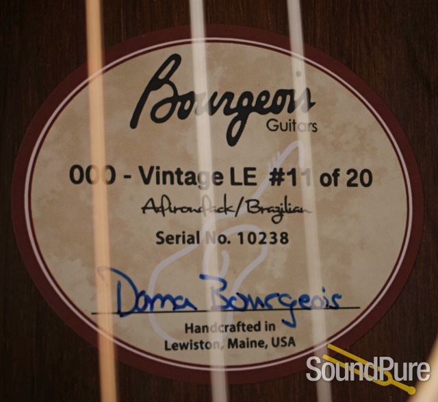 Bourgeois 000 Vintage LE 11 of 20 Acoustic Guitar #10238 — image 5