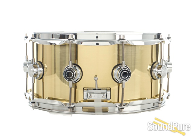 DW Collectors 6.5x14 Brushed Bell Brass Snare Drum — image 4