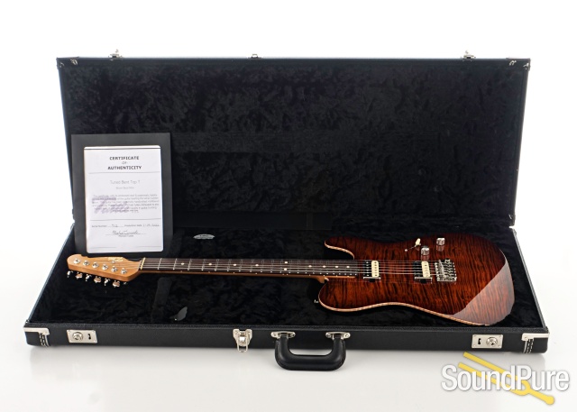 Tuttle Tuned Bent Top T Brown Burst Guitar #712 - Used — image 6