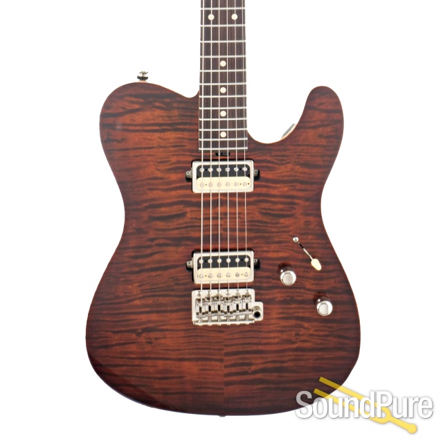Tuttle Tuned Bent Top T Brown Burst Guitar #712 - Used — image 1