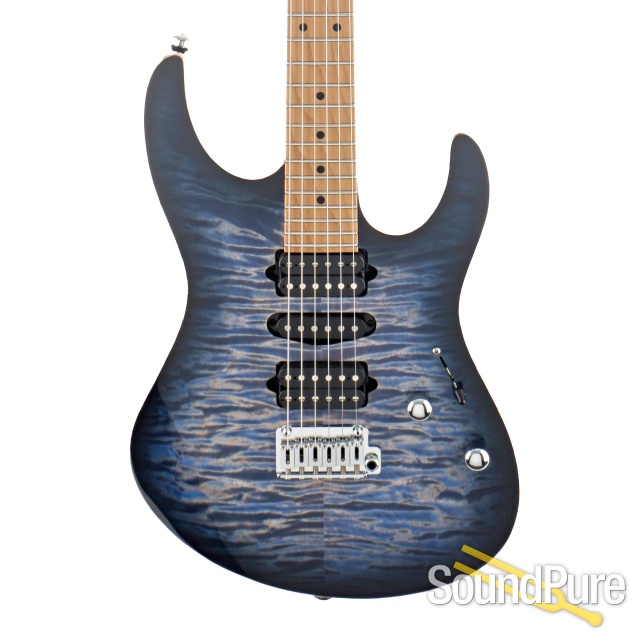 Suhr Modern Plus Faded Trans Whale Blue Burst Guitar #68909 — image 1