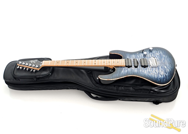 Suhr Modern Plus Faded Trans Whale Blue Burst Guitar #68909 — image 4