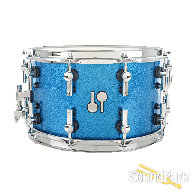 Sonor 8x14 SQ2 Heavy Maple Snare Drum- Blue Sparkle