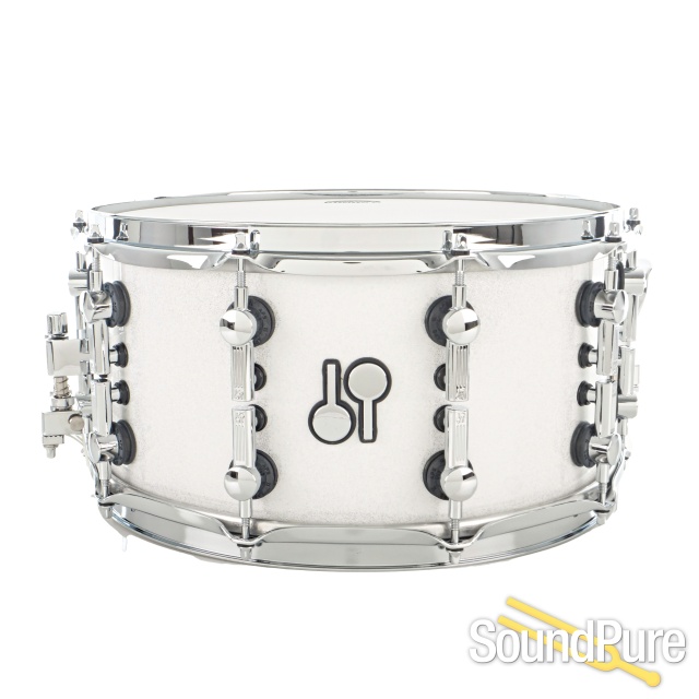 Sonor 7x14 SQ2 Medium Birch Snare Drum White Sparkle — image 1