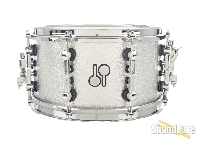Sonor 7x13 SQ2 Medium Maple Snare Drum- Silver Sparkle — image 1