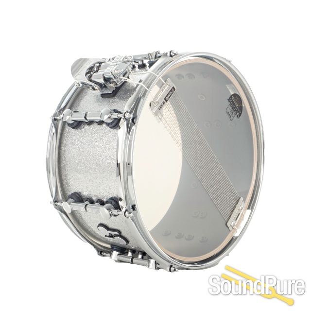 Sonor 7x13 SQ2 Medium Maple Snare Drum- Silver Sparkle — image 3