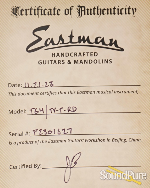 Eastman T64/TV-T-RD Electric Guitar #P2301527 — image 5