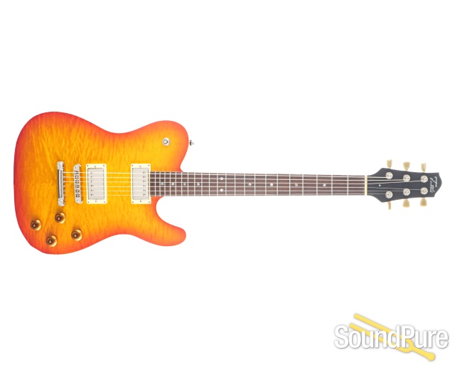 Tuttle Deluxe T Cherry Burst Nitro Electric Guitar #7 — image 8