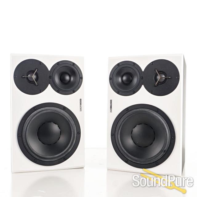 Dynaudio LYD 48 - 3 way Studio Monitor Pair (White) - Used — image 1