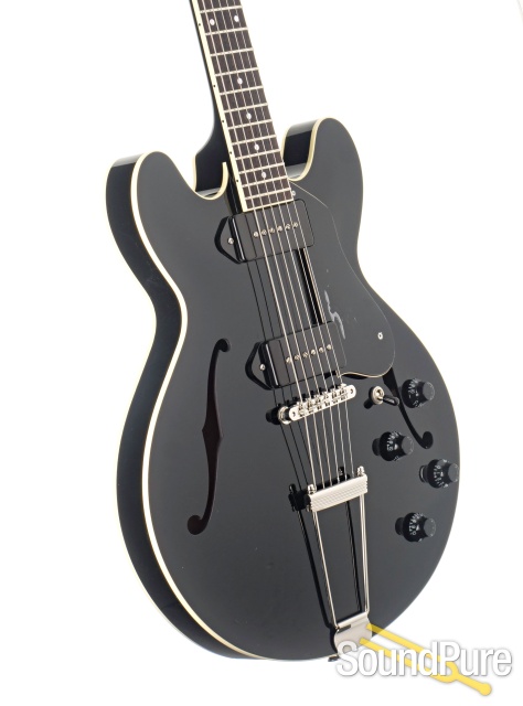 Collings I-30 LC Black Semi-Hollow Guitar #21481 - Used — image 2