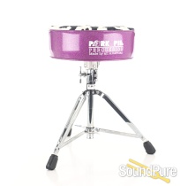 Pork Pie Percussion Round Drum Throne-Purple Sparkle / Cow Pork Pie Percussion Round Drum Throne-Purple Sparkle / Cow