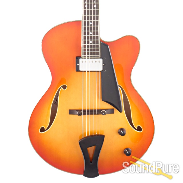 Comins GCS-16-1 Tangerine Burst Archtop Guitar #118236 — image 1