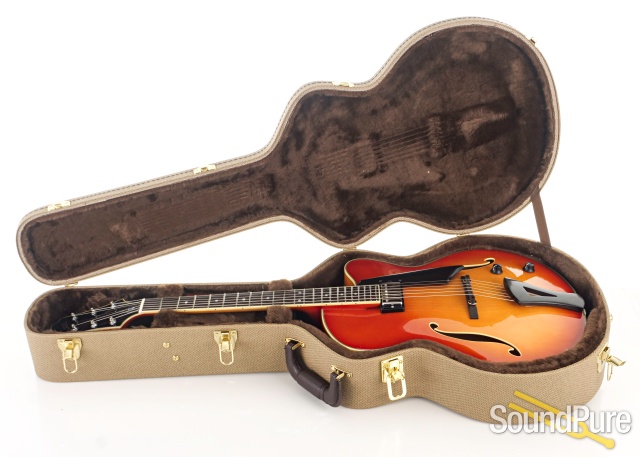 Comins GCS-16-1 Tangerine Burst Archtop Guitar #118236 — image 4