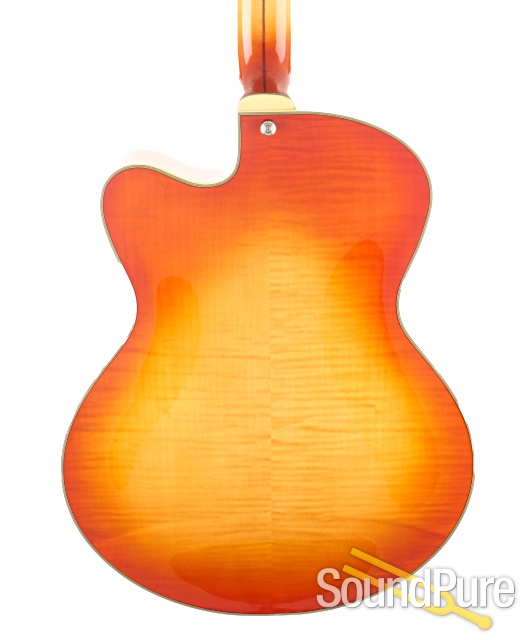 Comins GCS-16-1 Tangerine Burst Archtop Guitar #118236 — image 5