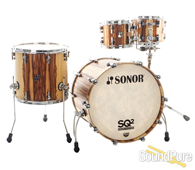 Sonor SQ2 4pcs Drum Set Medium Maple - Matte African Marble