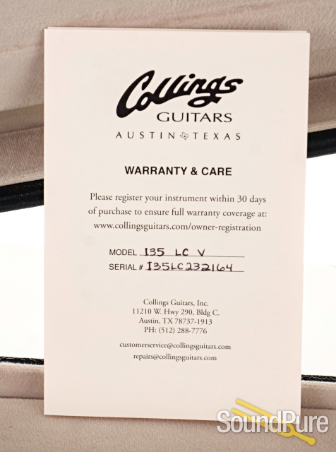 Collings I-35 LC V Aged Tobacco Sunburst Guitar #I35LC232164 — image 5