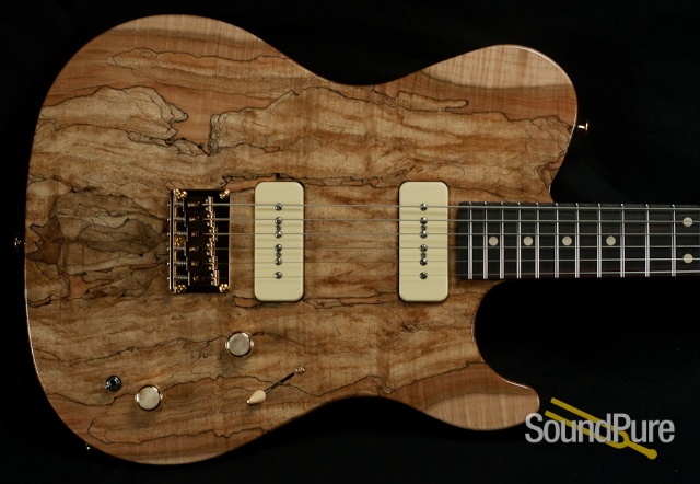 Melancon P-90 Artist Spalted Maple Electric Guitar — image 5