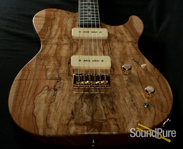 Melancon P-90 Artist Spalted Maple Electric Guitar — image 7