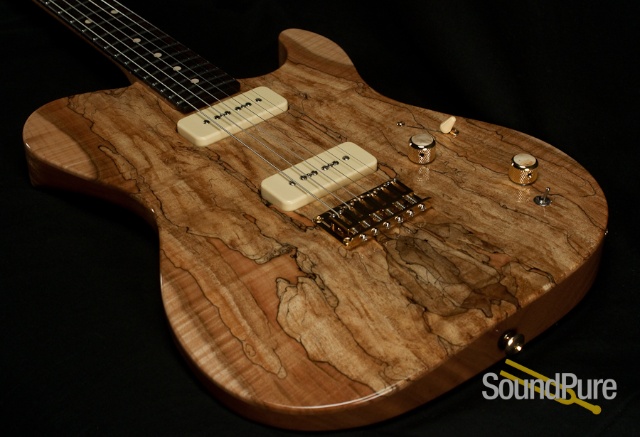 Melancon P-90 Artist Spalted Maple Electric Guitar — image 12