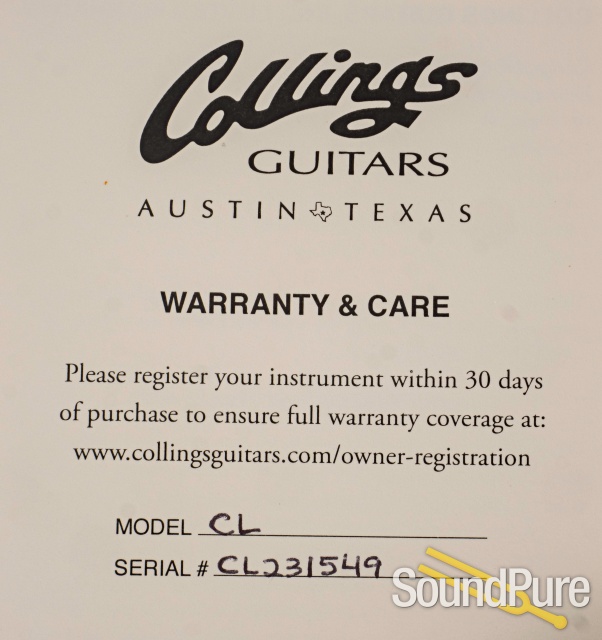 Collings CL Oxblood Electric Guitar #CL231549 - Used — image 4