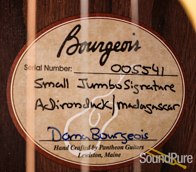 Bourgeois DB Signature SJ Acoustic Guitar #5541 - Used — image 7