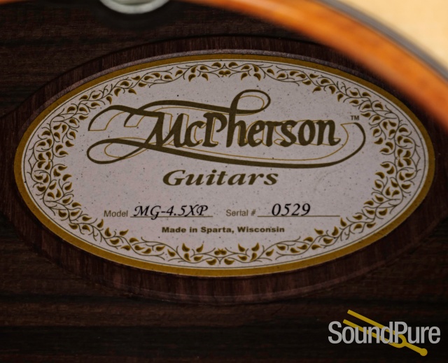 McPherson MG 4.5XP Adirondack/Ziricote Guitar #0529 - Used — image 8