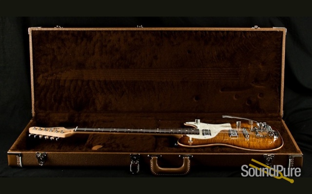 Melancon Cajun Gentleman 1602 Honeyburst Electric Guitar — image 4