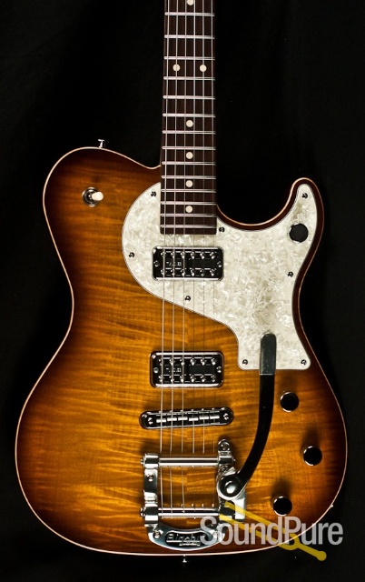 Melancon Cajun Gentleman 1602 Honeyburst Electric Guitar — image 1